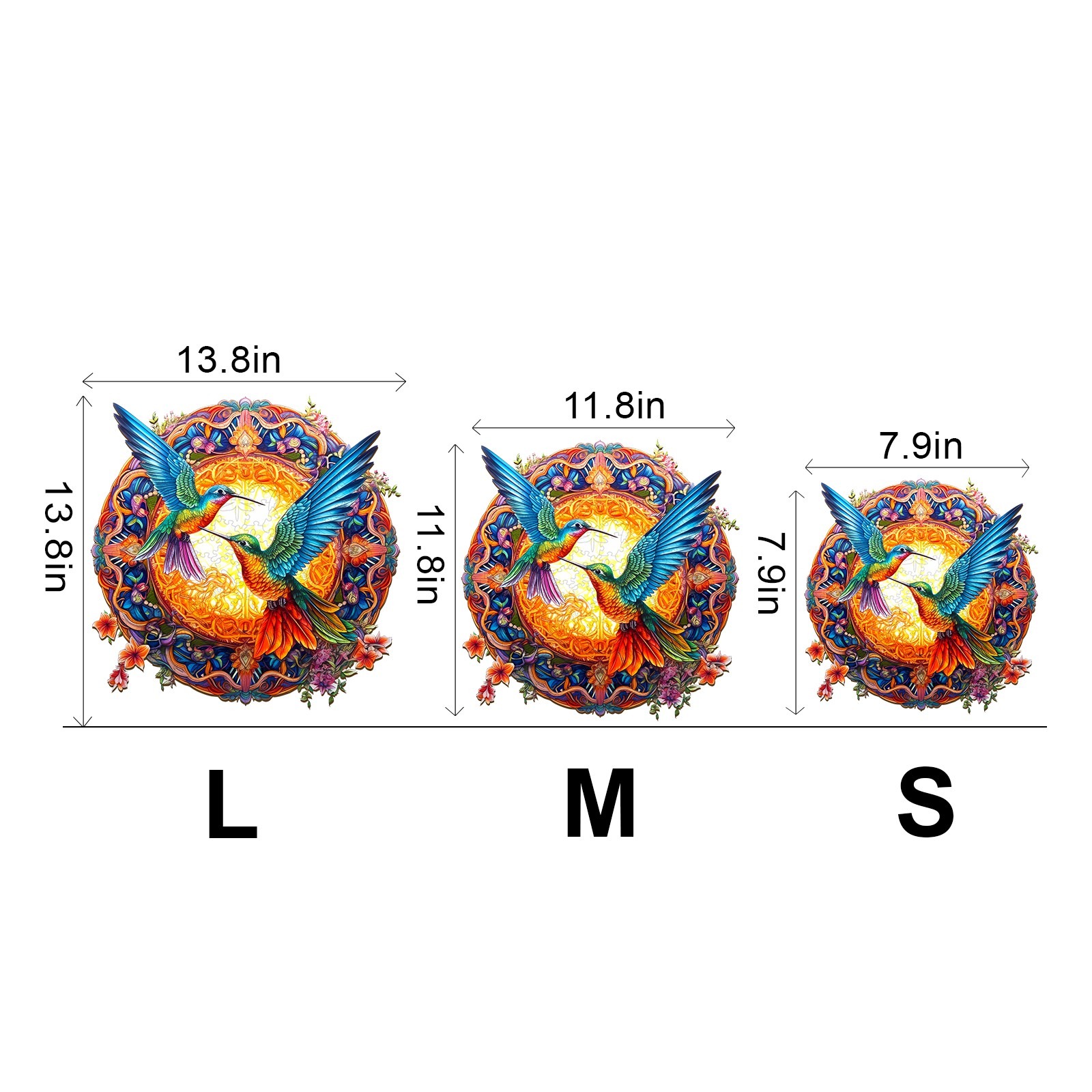 Hummingbird Wooden Jigsaw Puzzles for Adults