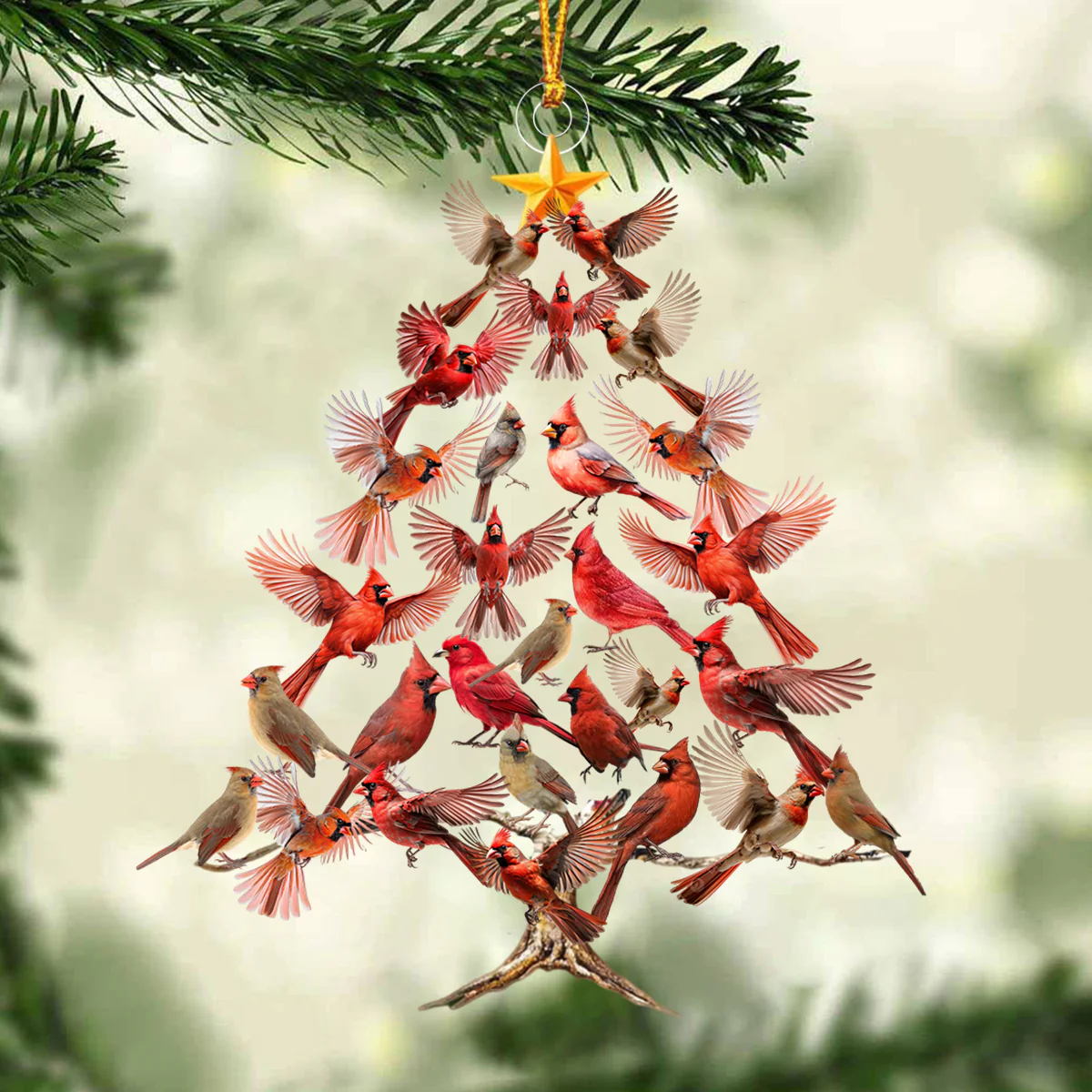 Cardinal Hanging Ornament