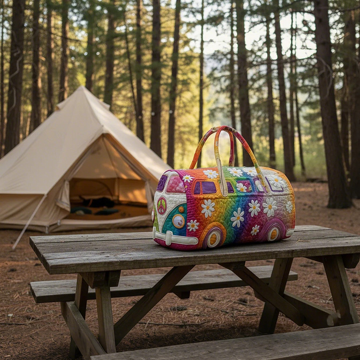 Quilted Rainbow Bus Bag - Carry Your Sunshine