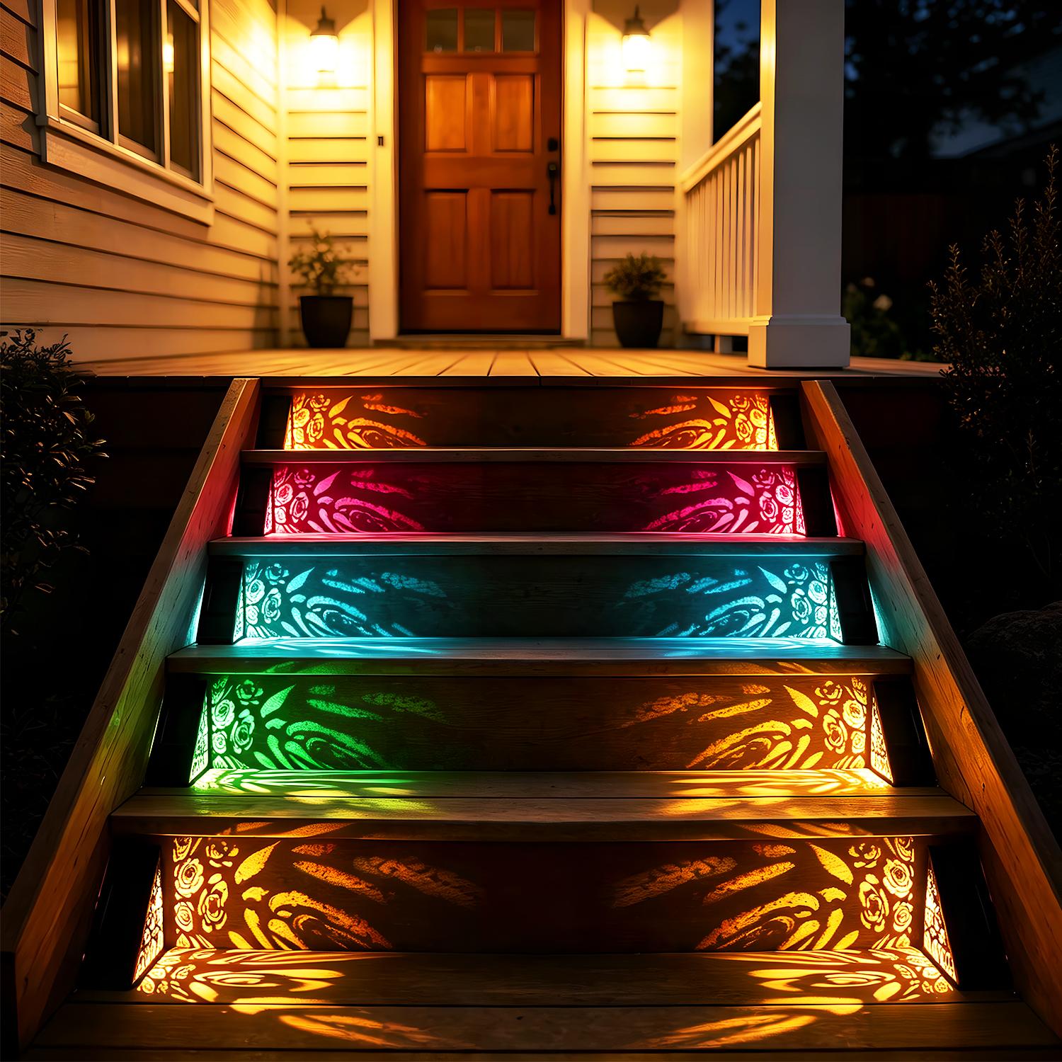 2 Pack Solar Decorative Step Light