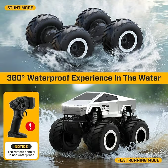 4WD Waterproof Remote Control Car Off-Road Pick-up Truck