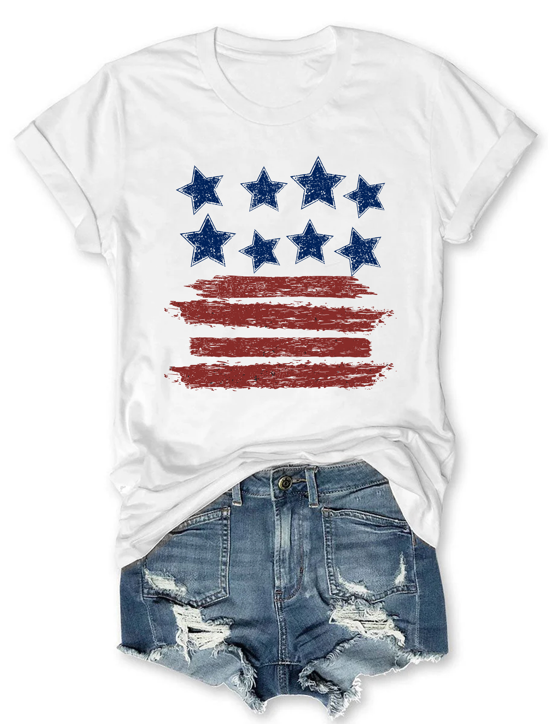 Loves Jesus And America Too Tee