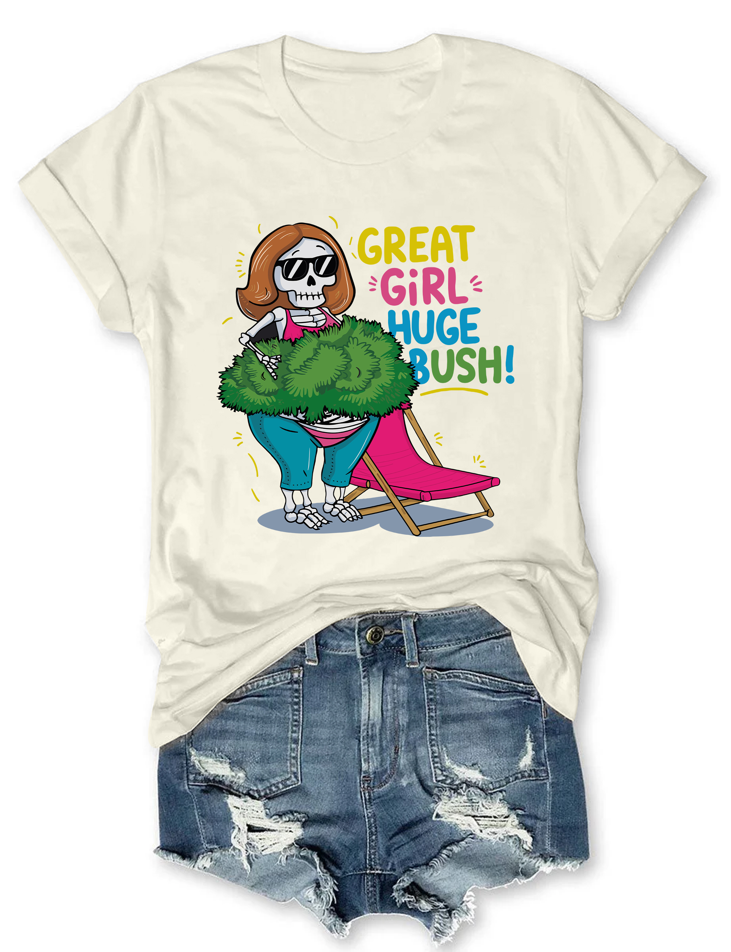 Great Girl Huge Bush Tee