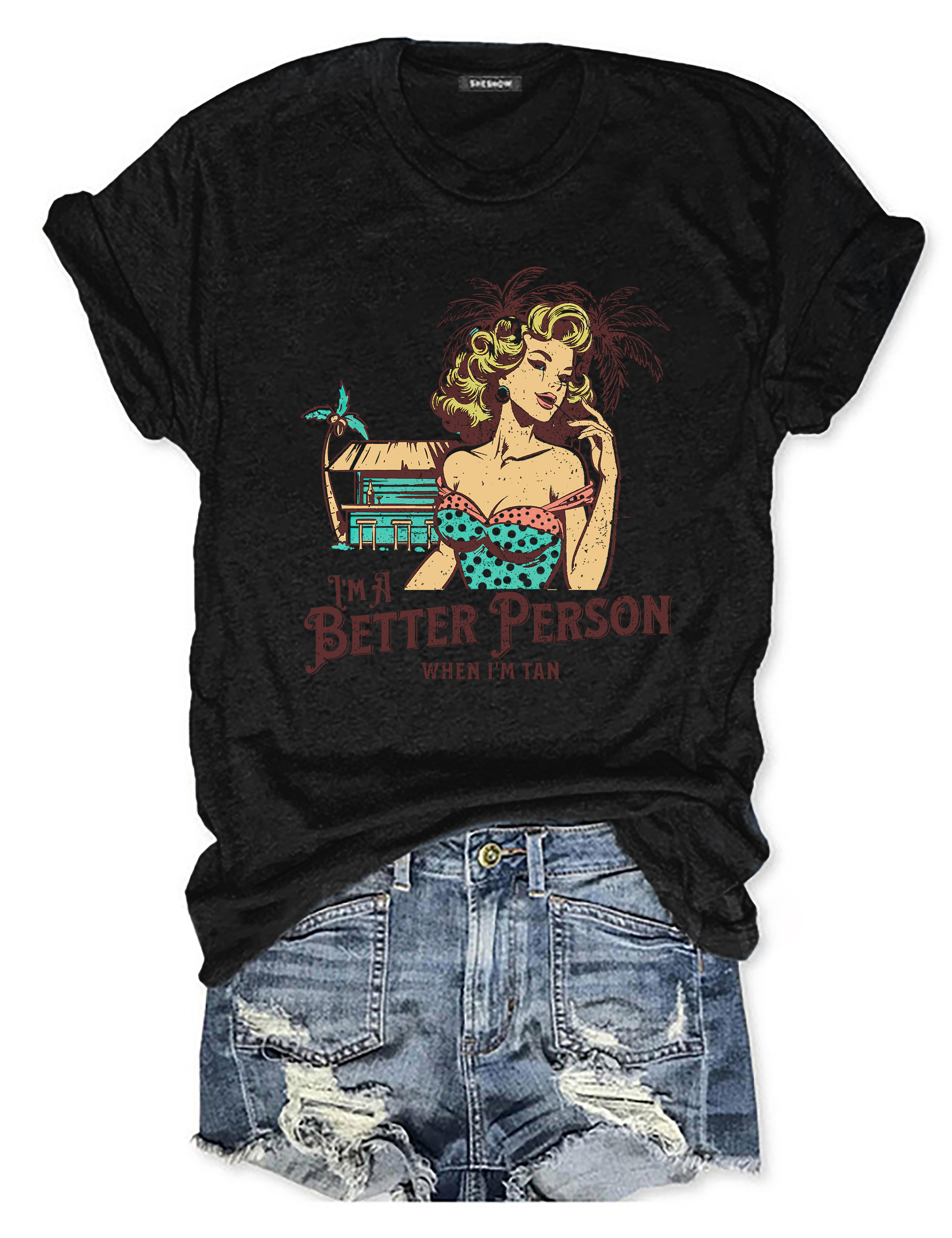 I Am Better Person When I'm Tan Tee