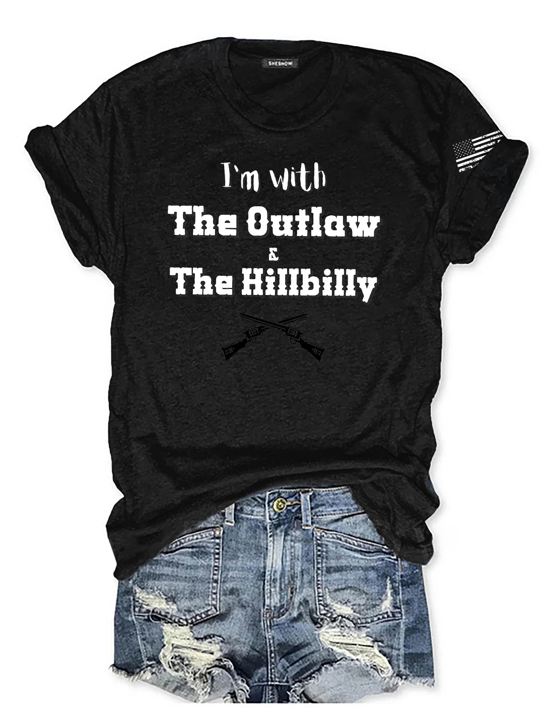 I’m With The Outlaw and The Hillbilly Tee