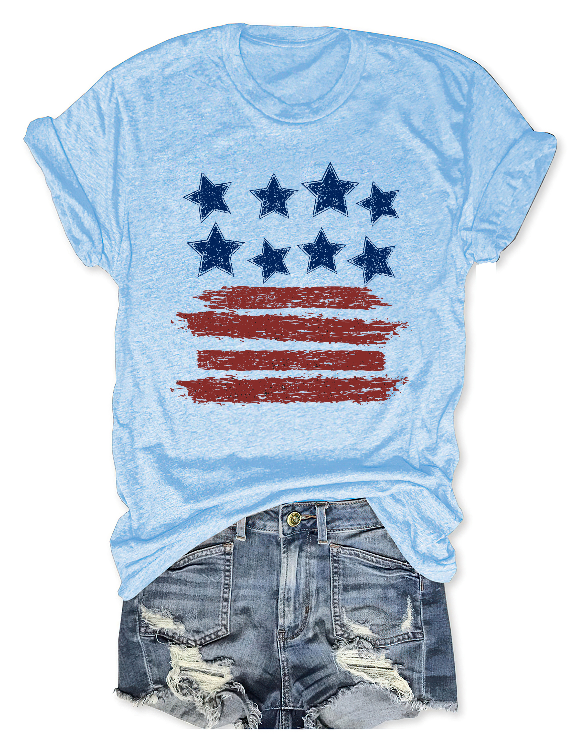 Loves Jesus And America Too Tee