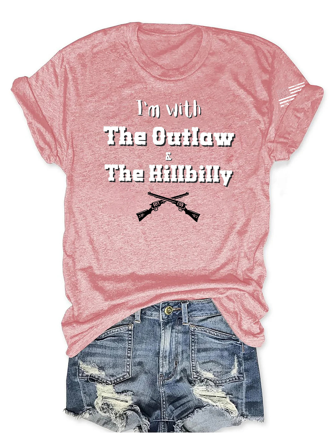 I’m With The Outlaw and The Hillbilly Tee