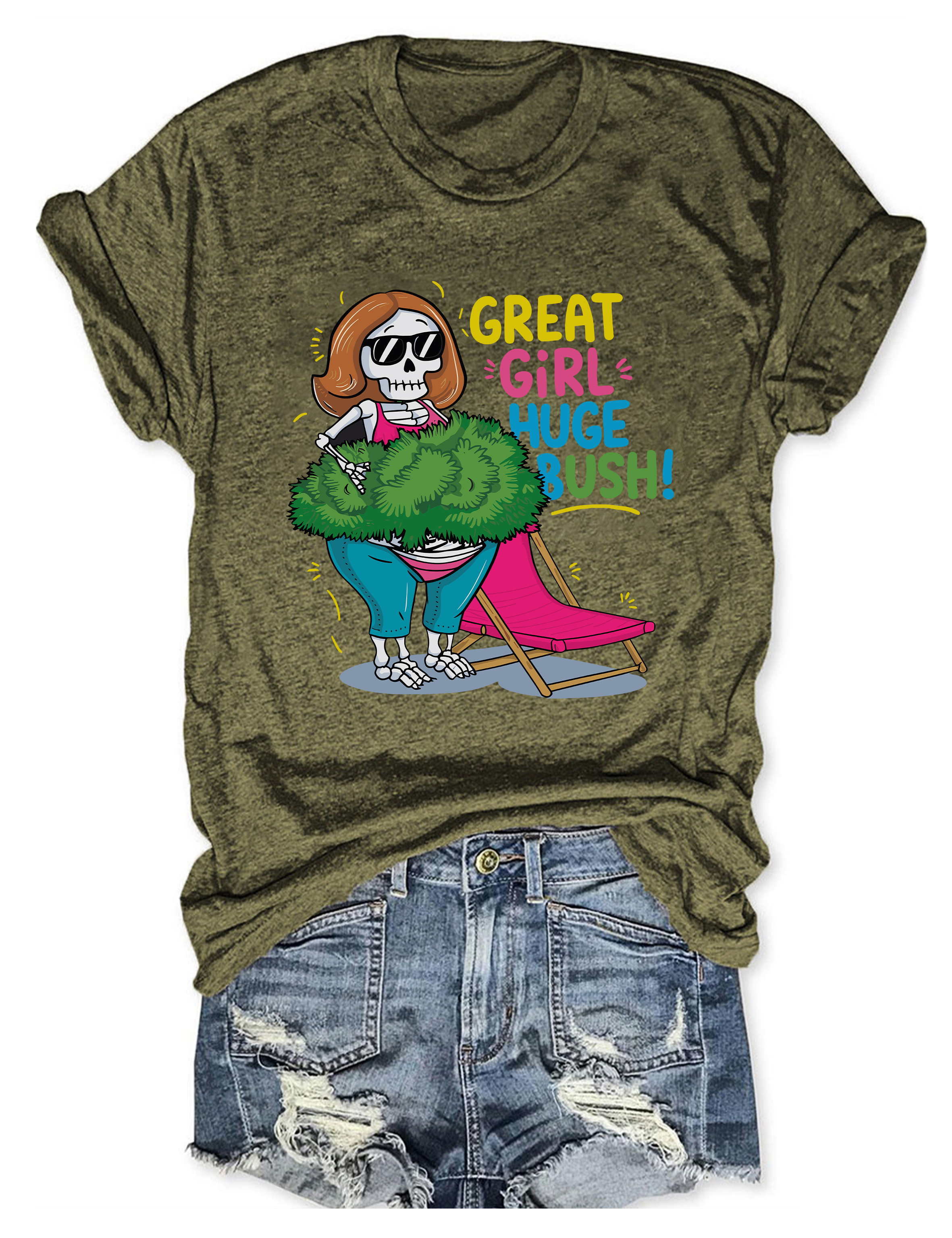 Great Girl Huge Bush Tee