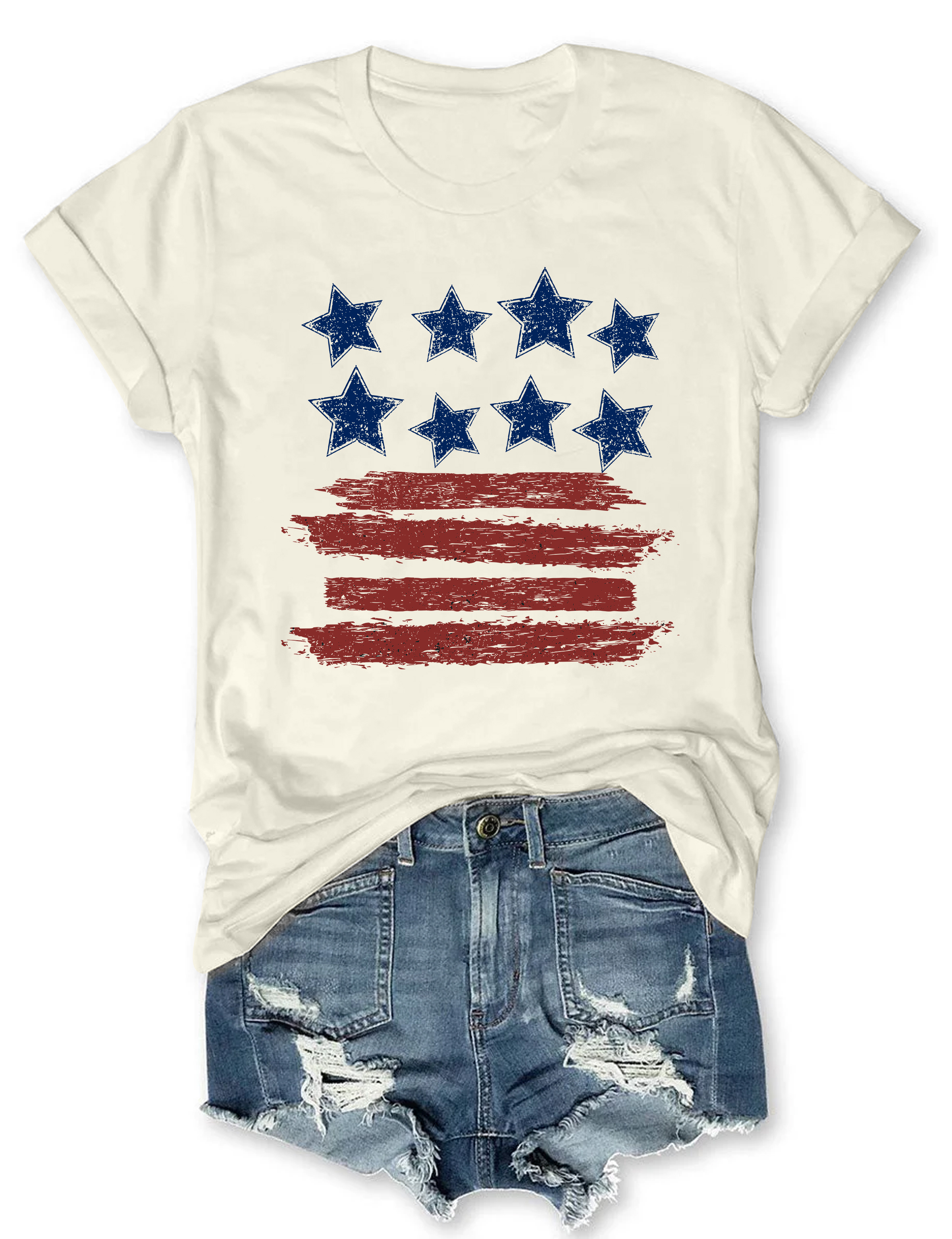 Loves Jesus And America Too Tee