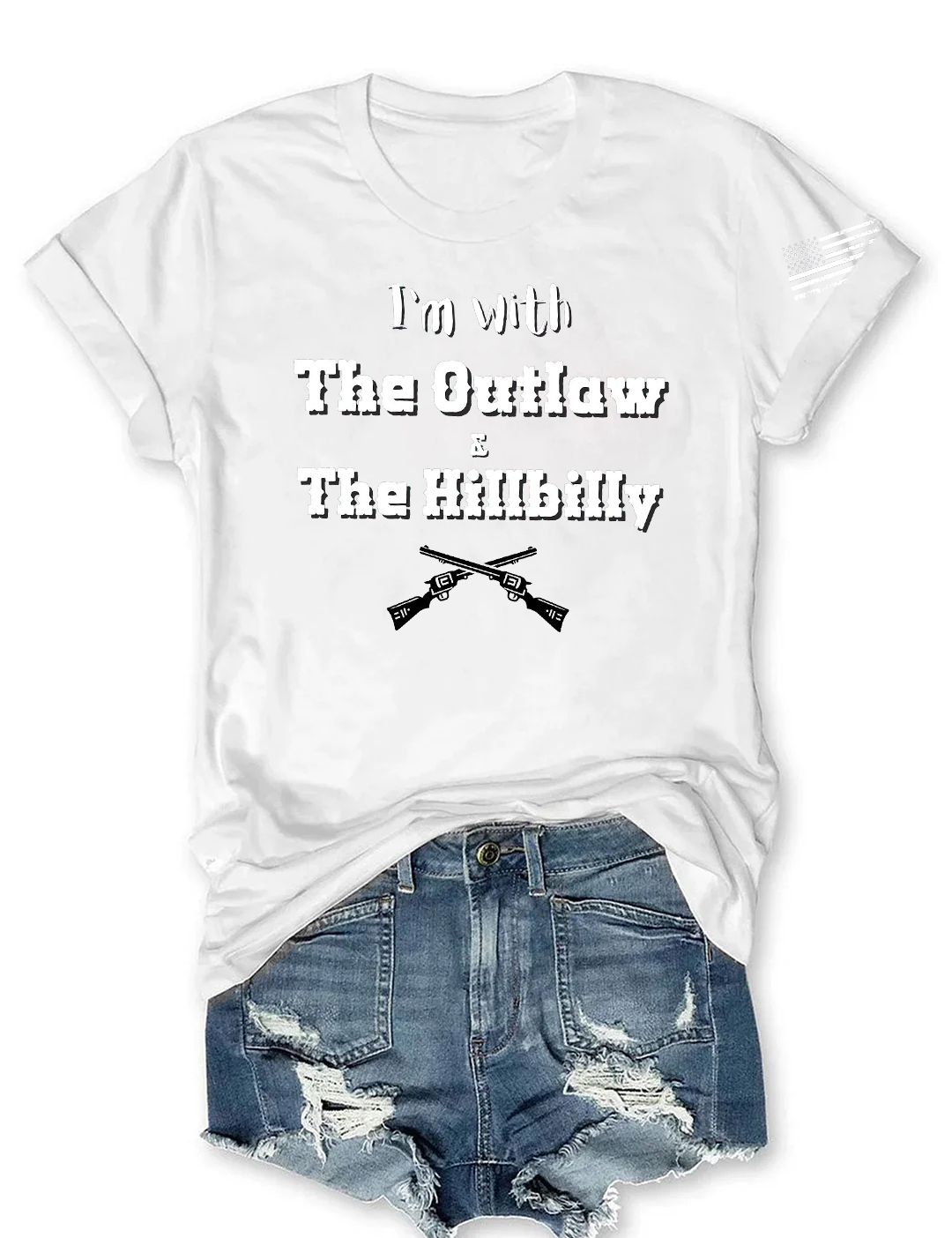 I’m With The Outlaw and The Hillbilly Tee