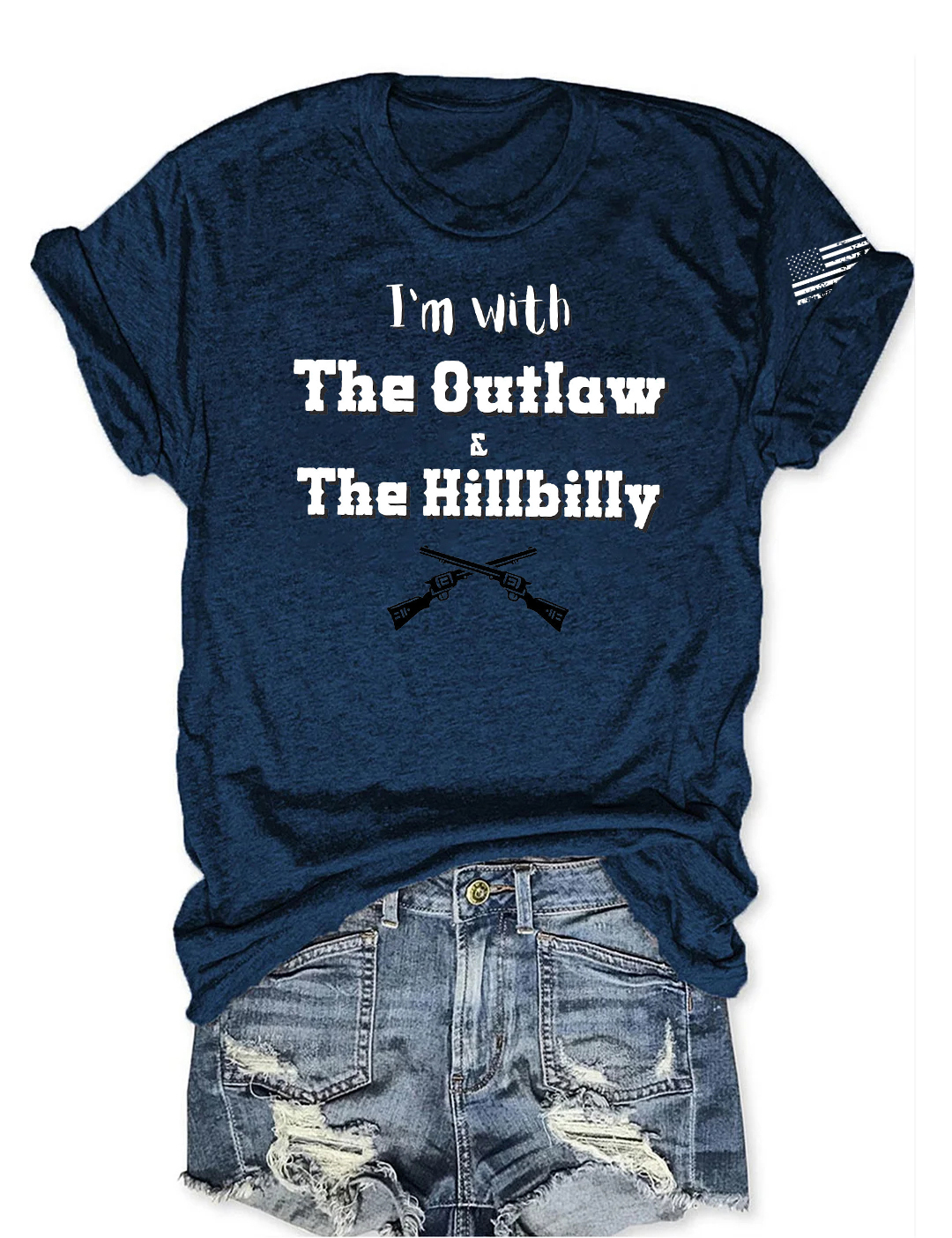 I’m With The Outlaw and The Hillbilly Tee