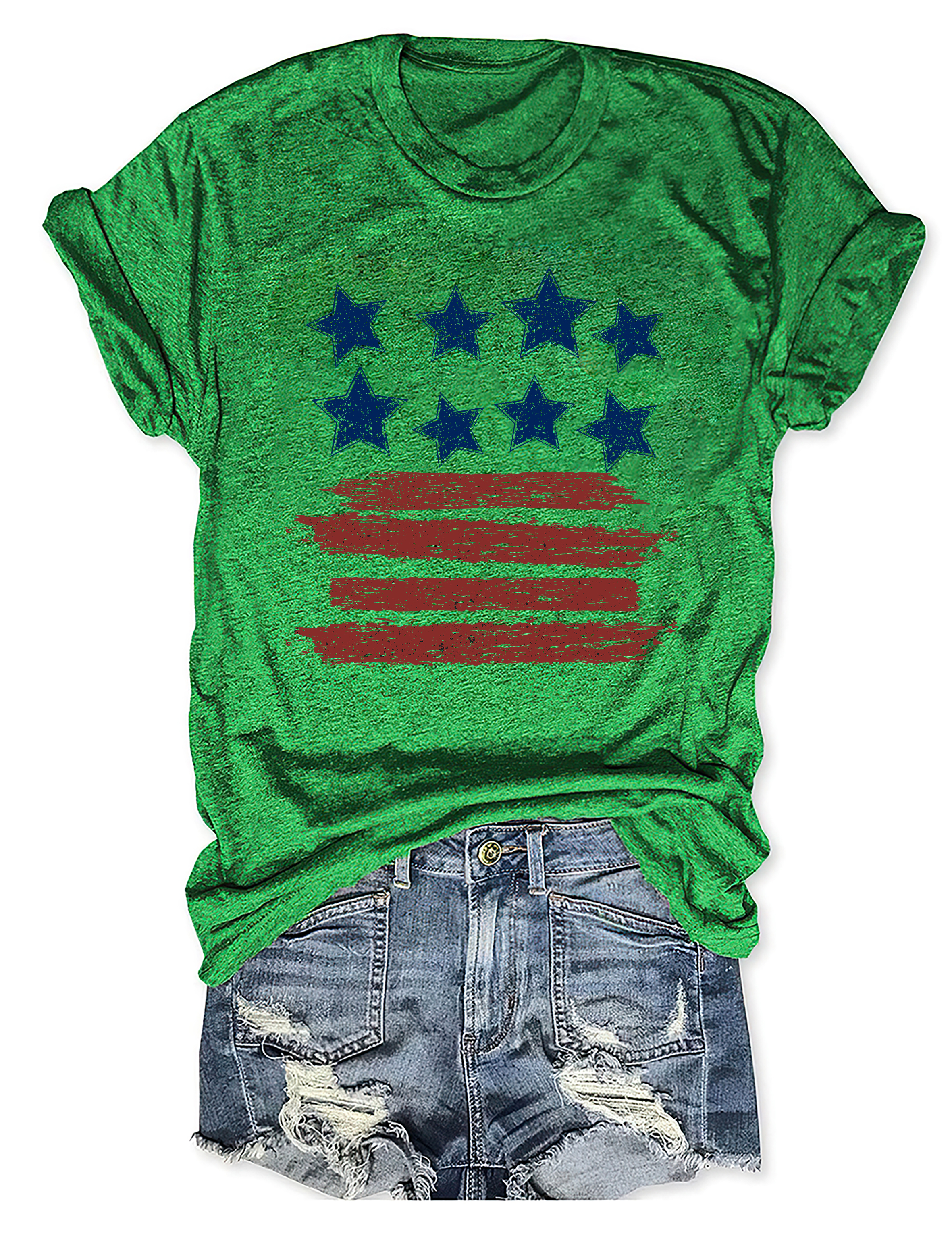 Loves Jesus And America Too Tee