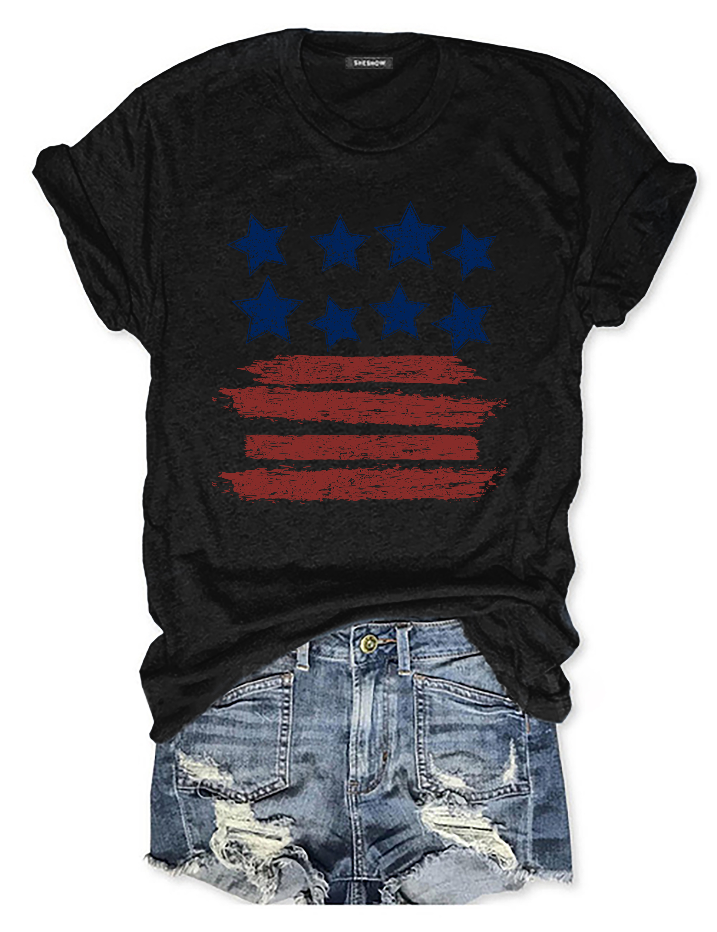 Loves Jesus And America Too Tee