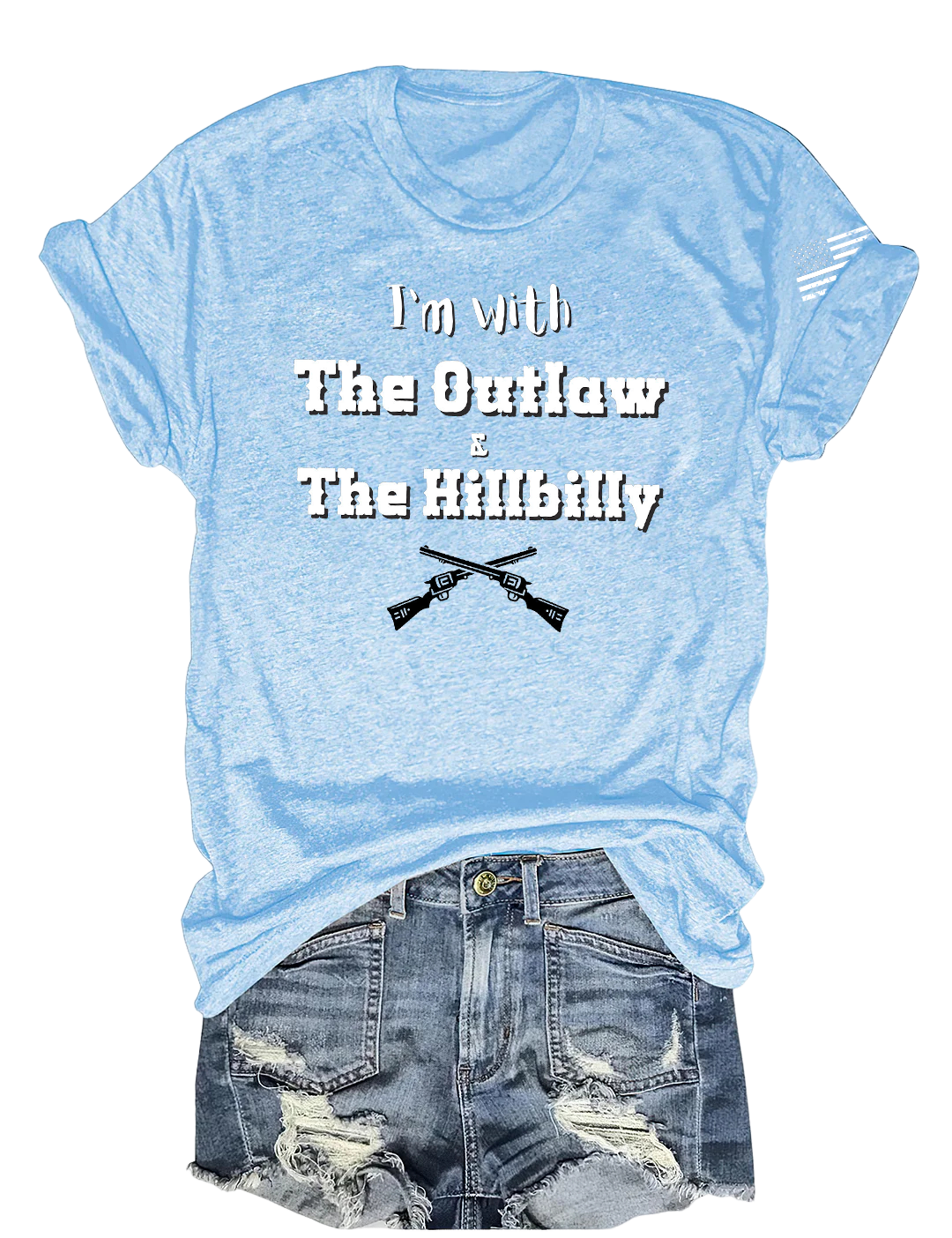 I’m With The Outlaw and The Hillbilly Tee