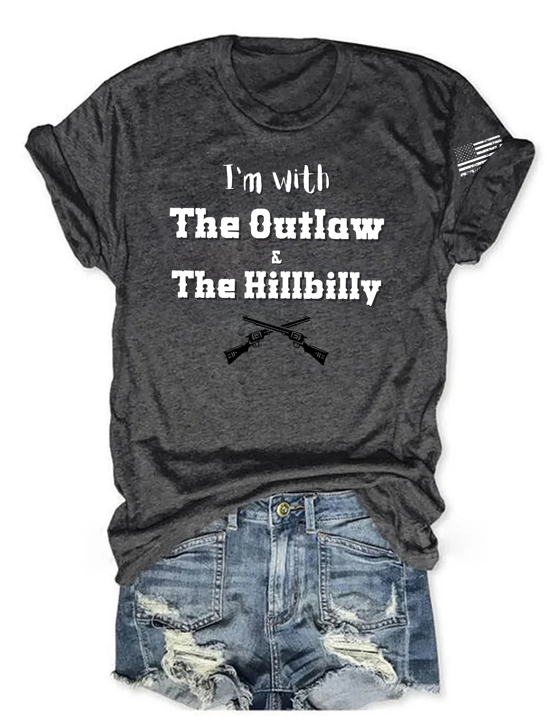 I’m With The Outlaw and The Hillbilly Tee