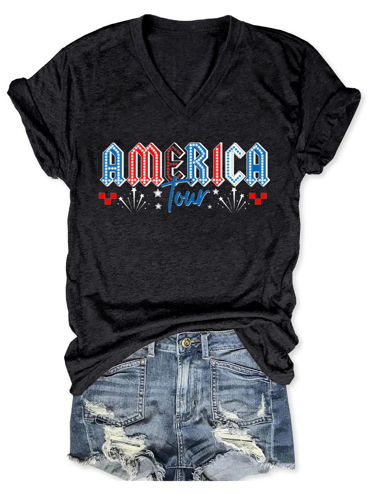 Women's Independence Day America Tour Tee