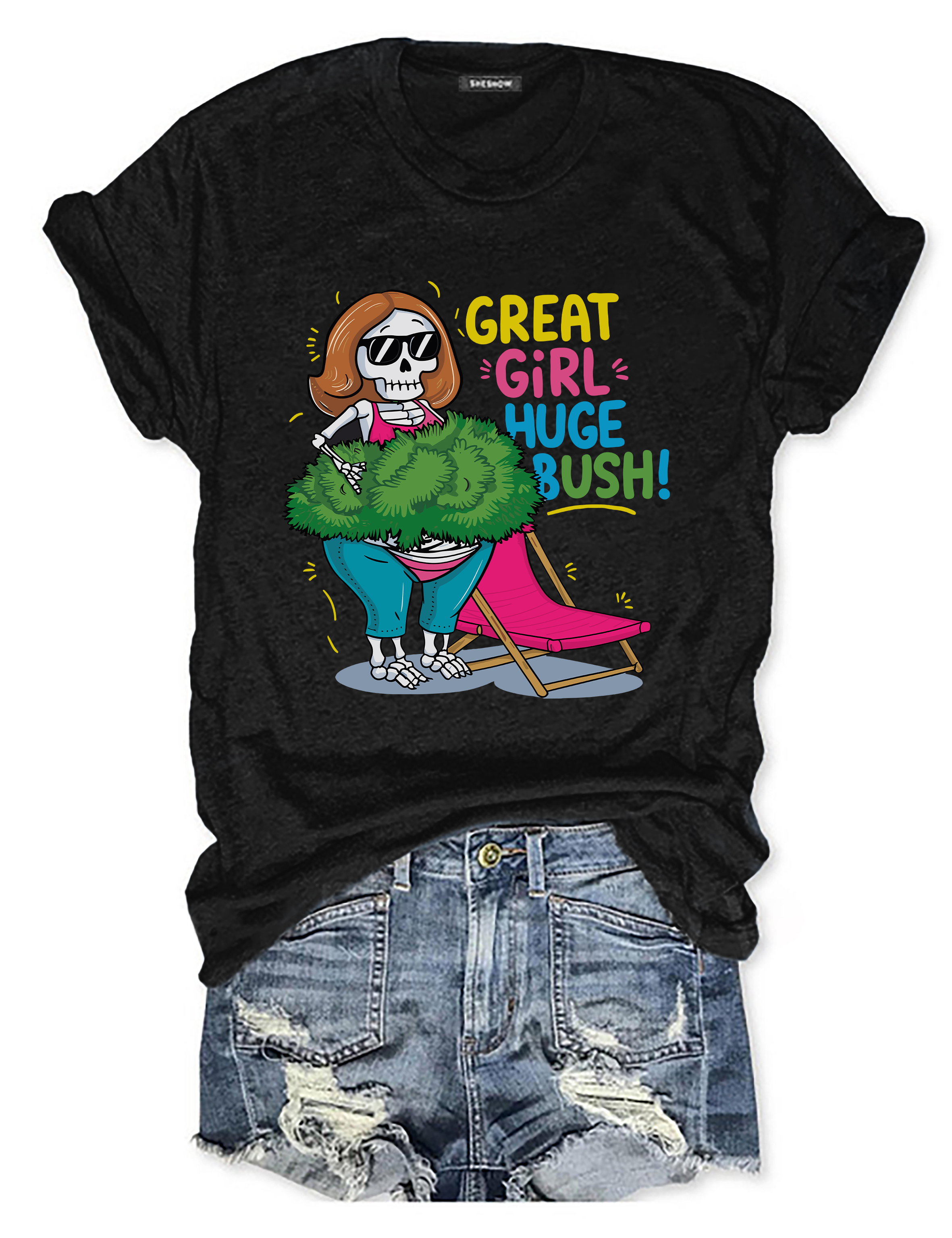 Great Girl Huge Bush Tee