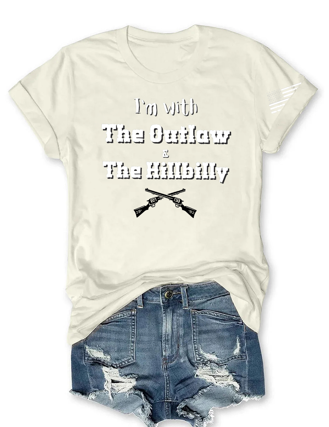 I’m With The Outlaw and The Hillbilly Tee