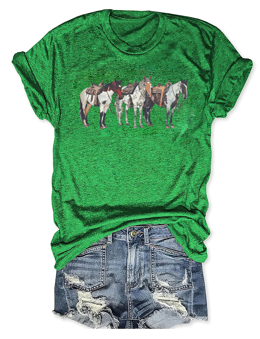 Western Horse Ranch Girl Tee-colinskeirs