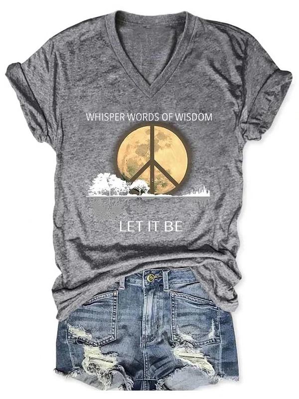 Whisper Words Of Wisdom Let It Be Art Tee