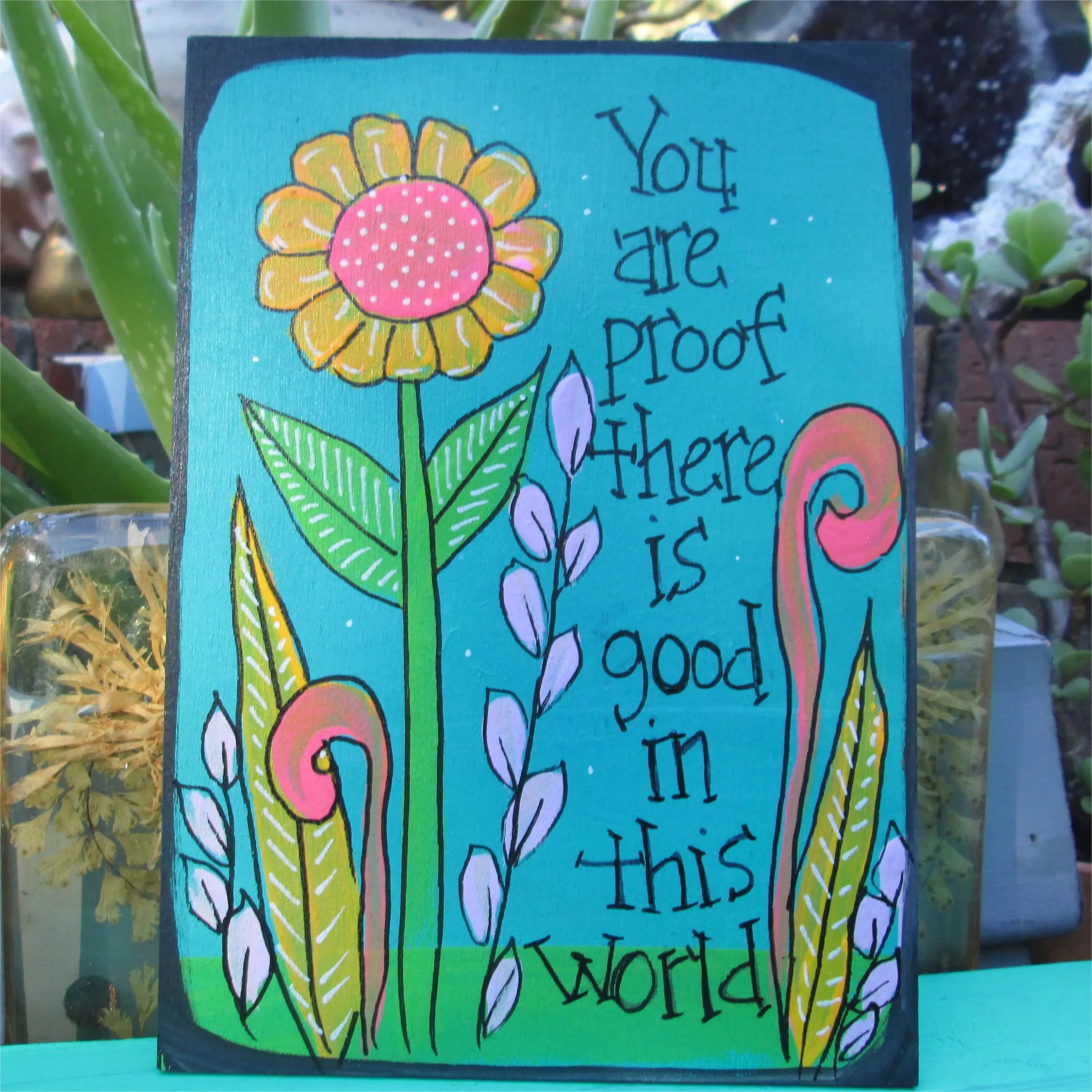 Funny Art Painting Wood Panel