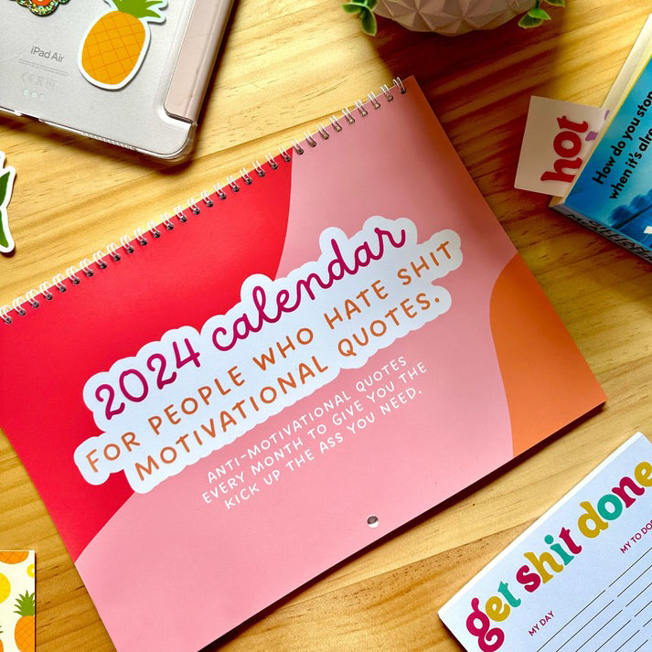 🤣2024 Anti-Motivational Wall Calendar