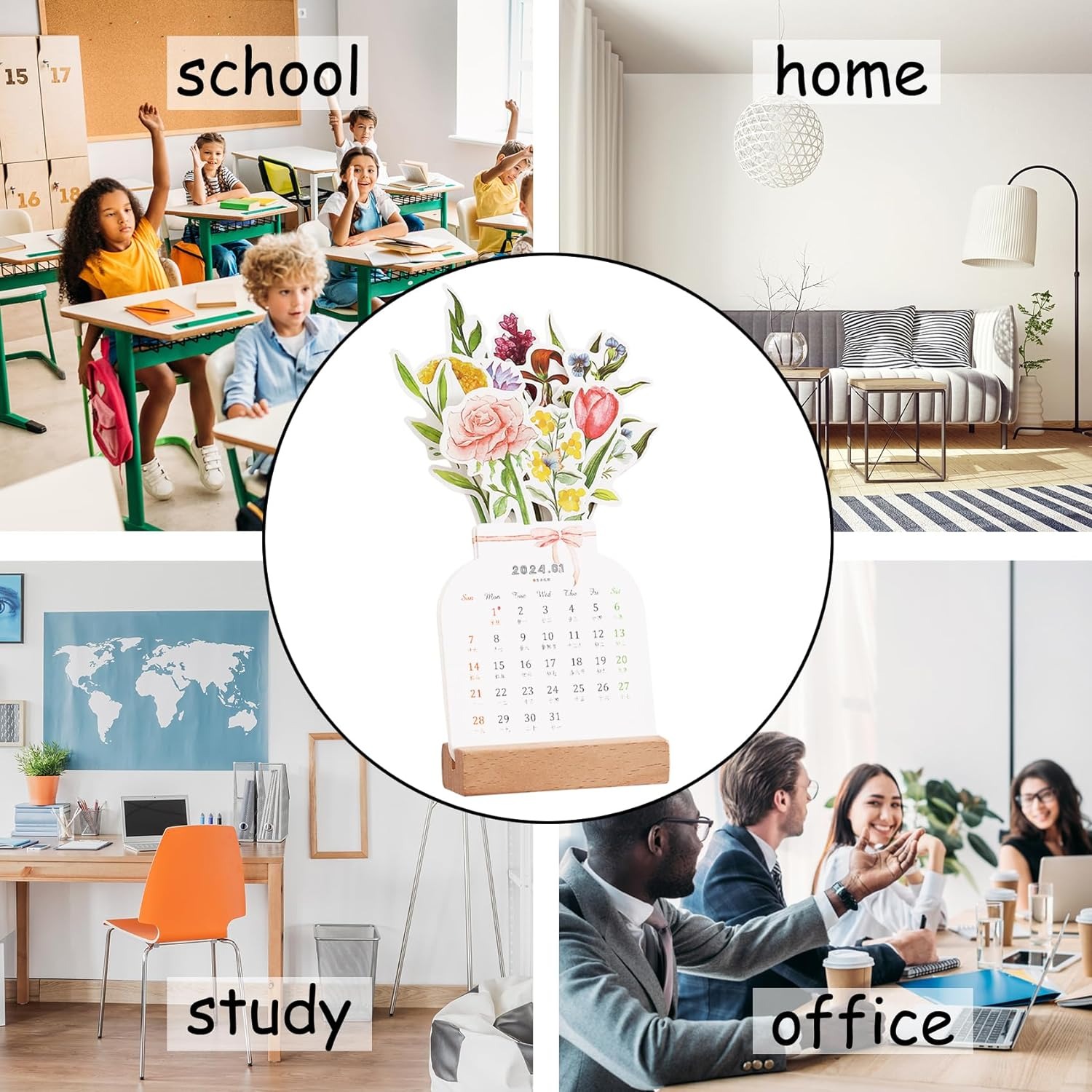 📅📅vase-like 2024 desk calendar