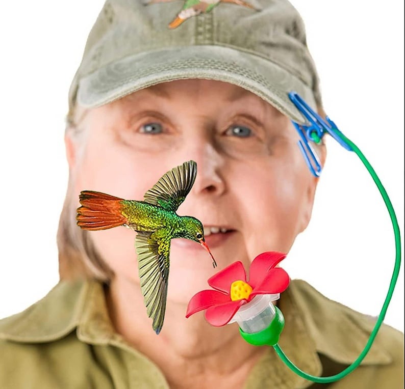 🐦Hat Clip Hummingbird Feeder