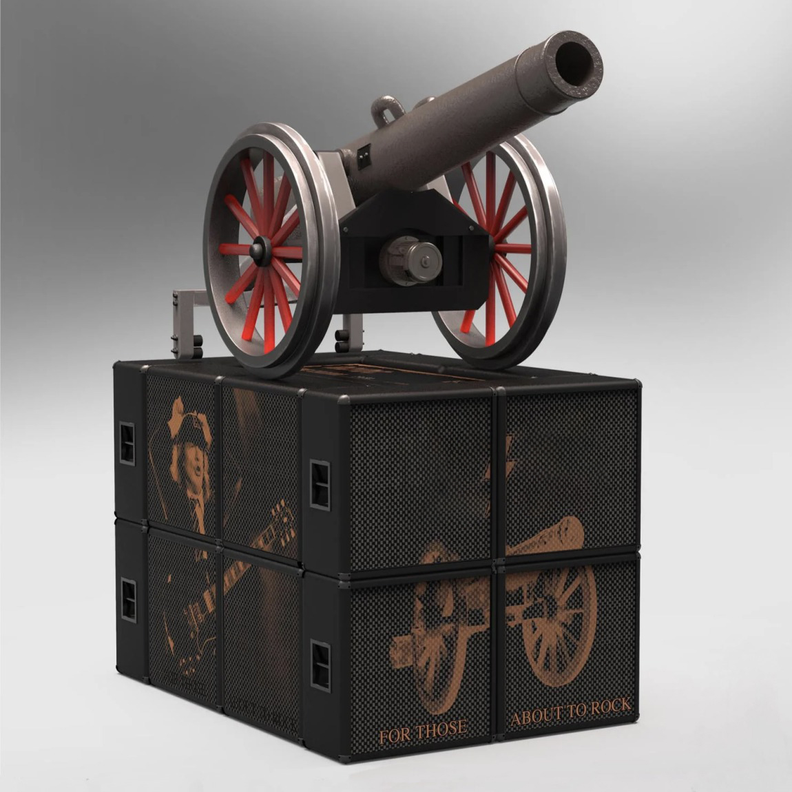 AC/DC For Those About to Rock Cannon Statue