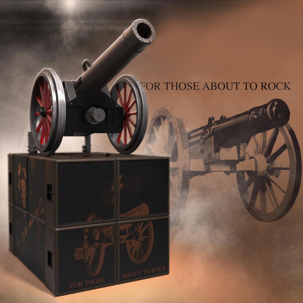 AC/DC For Those About to Rock Cannon Statue