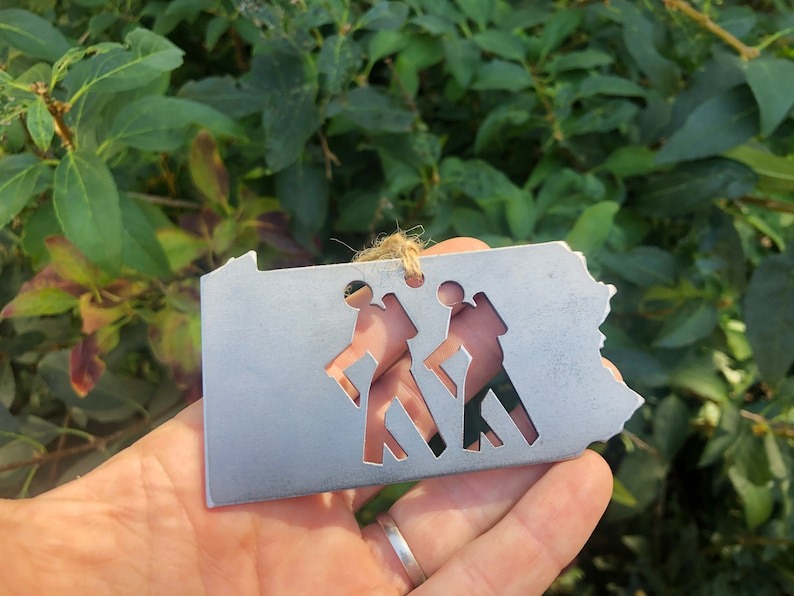Hikers Metal Ornament