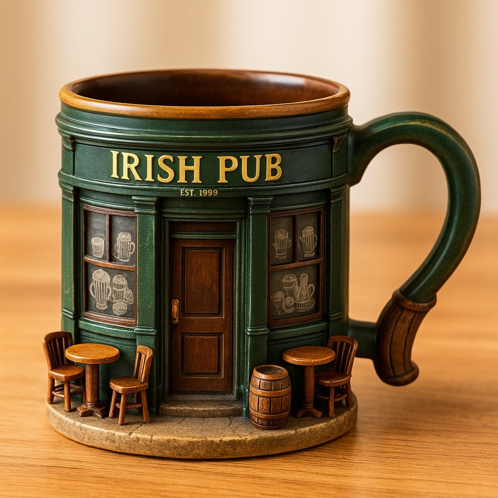 Irish Pub 3D Mug