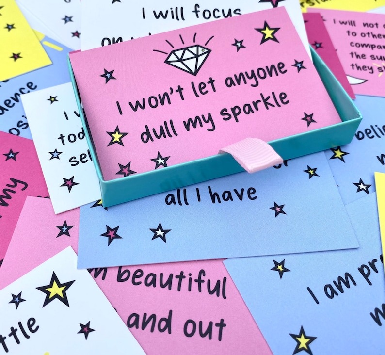 Daily Happiness Affirmation Cards