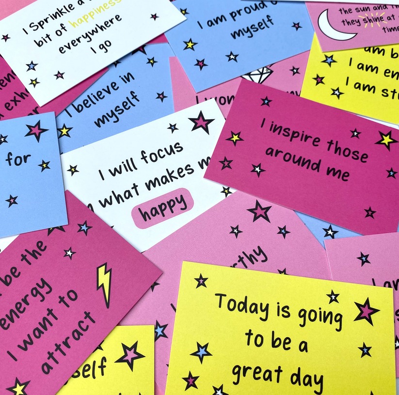 Daily Happiness Affirmation Cards