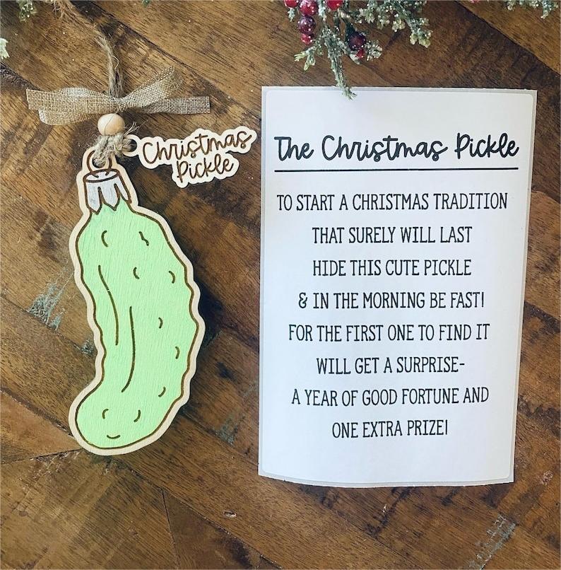 Christmas Pickle Money Holder Ornament