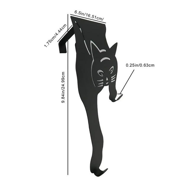 Black Cat OvertheDoor Double Hook