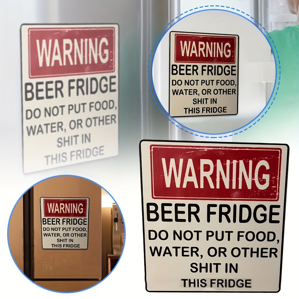 🍺Funny Beer Fridge Vintage Sticker Sign