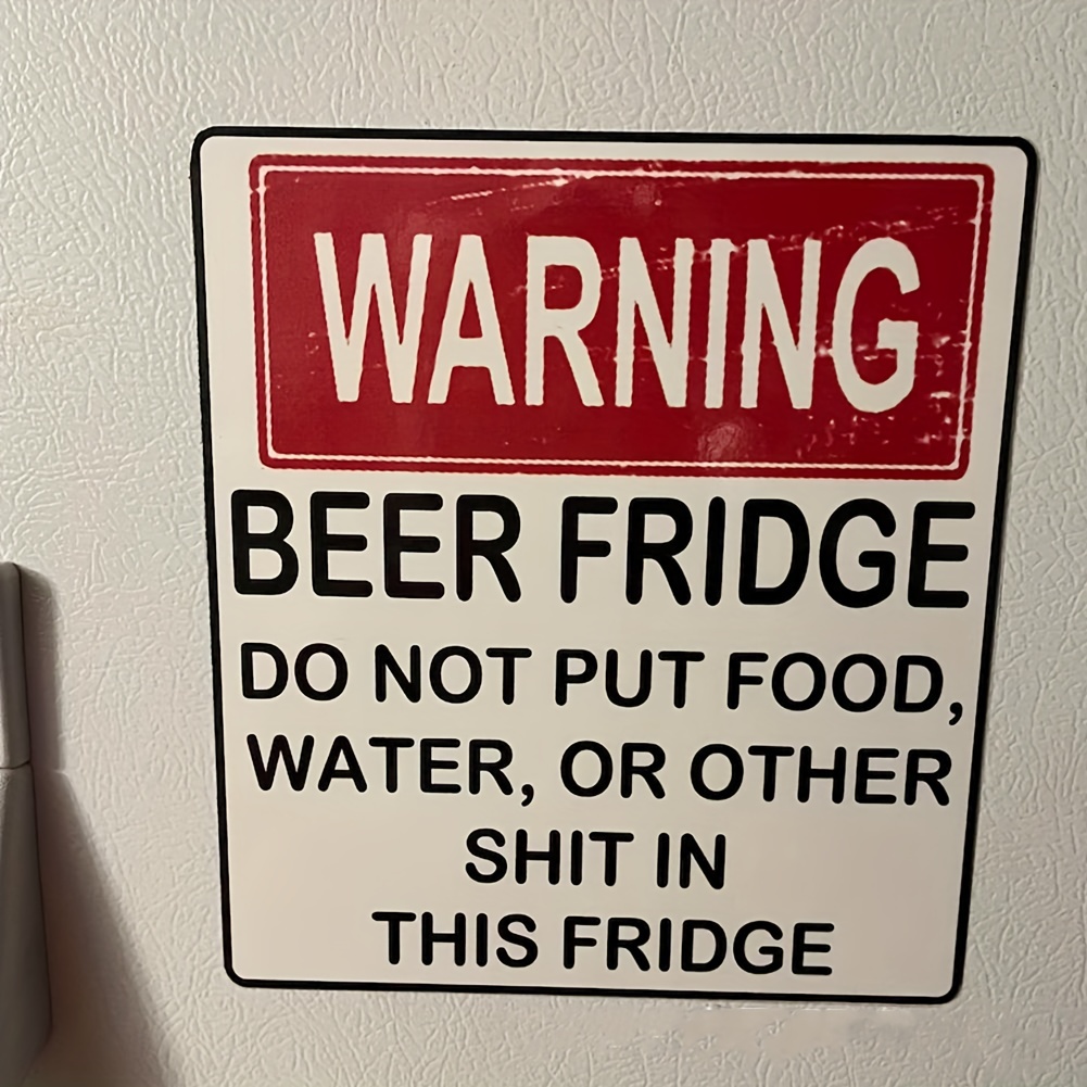 🍺Funny Beer Fridge Vintage Sticker Sign