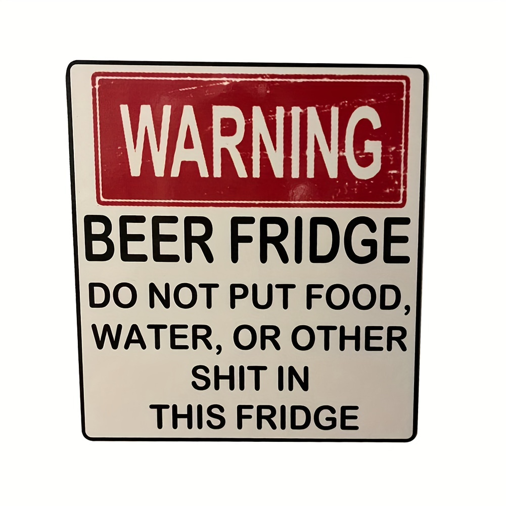 🍺Funny Beer Fridge Vintage Sticker Sign