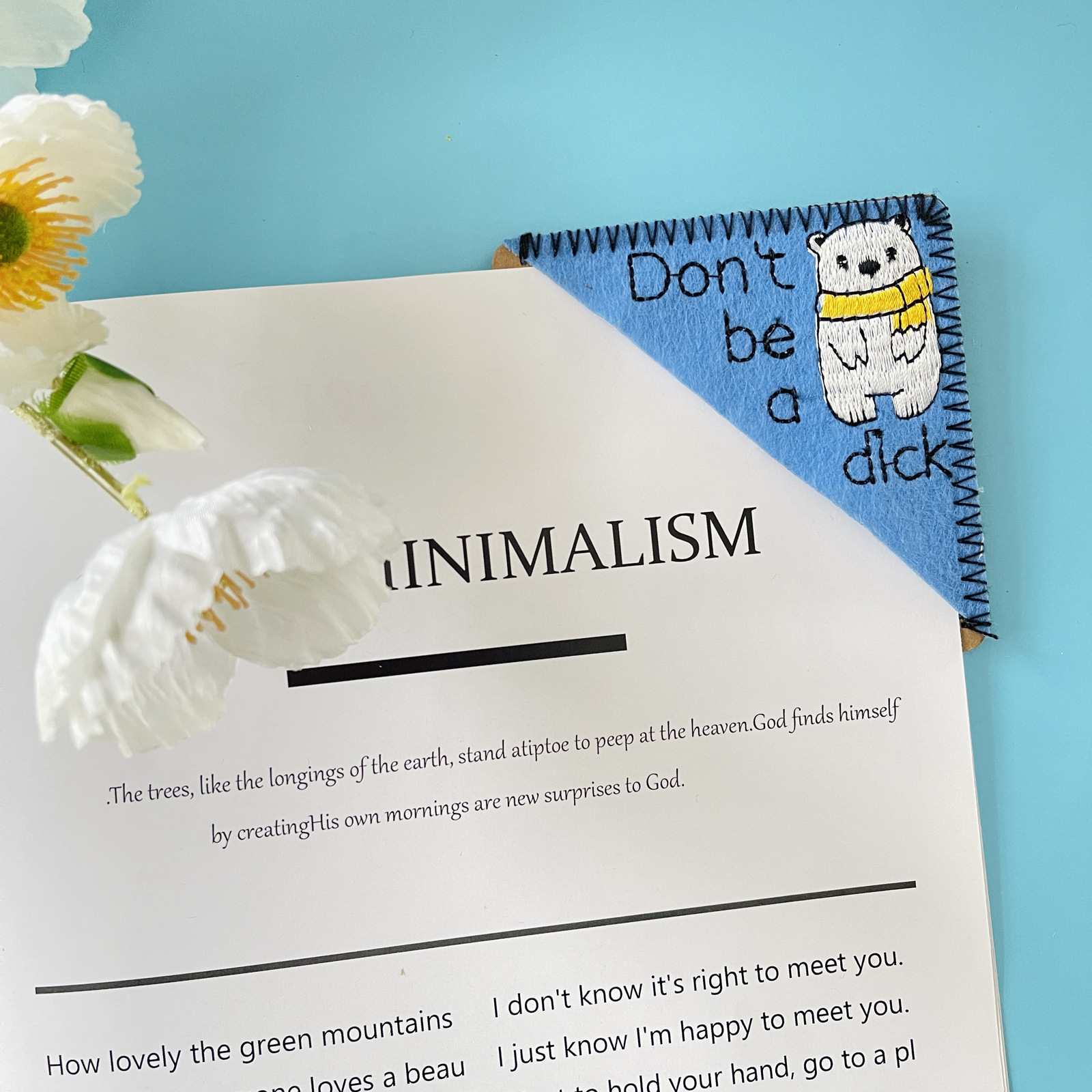 Embroidered Bookmark