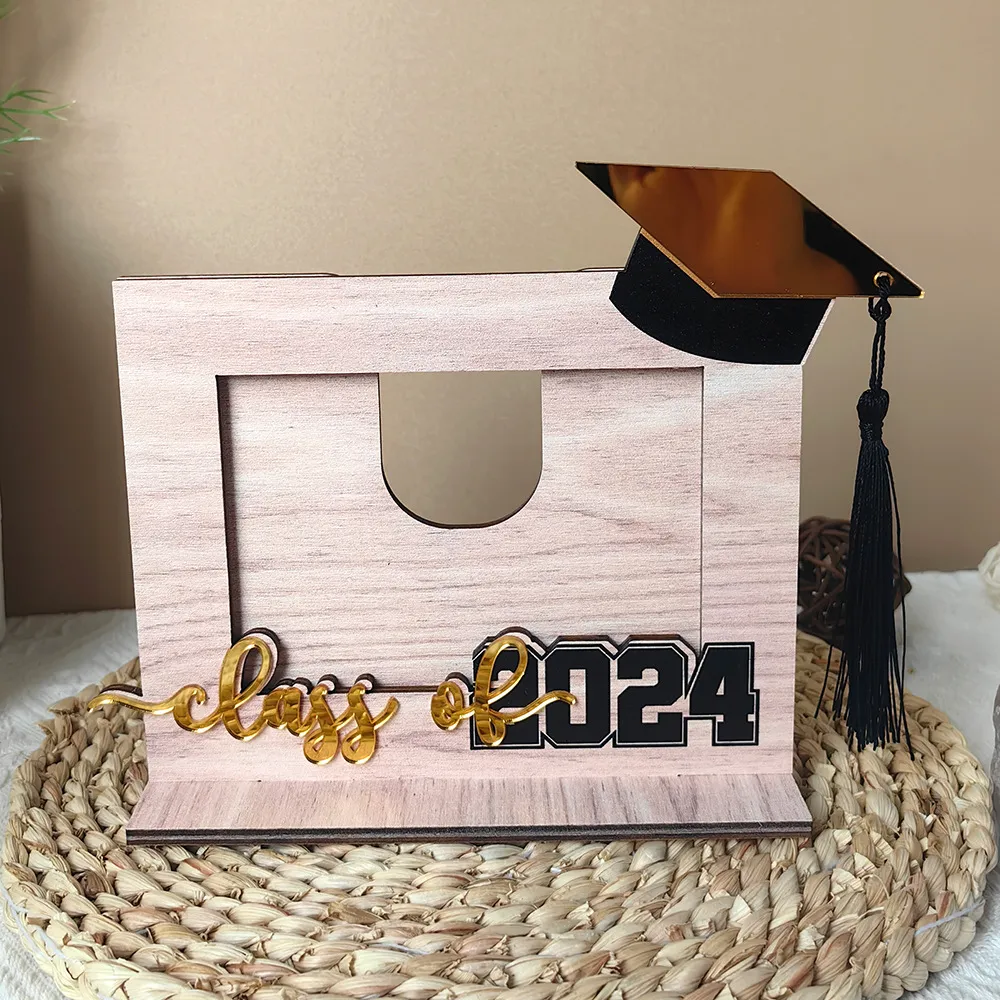 🎓2024 Graduation Photo Wooden Photo Frame Ornaments-Perfect Gift💝
