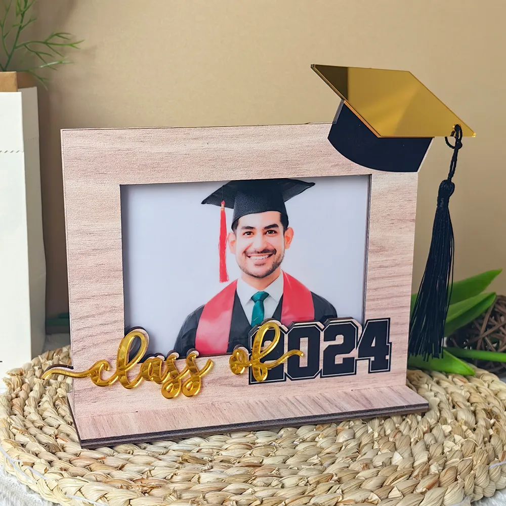 🎓2024 Graduation Photo Wooden Photo Frame Ornaments-Perfect Gift💝