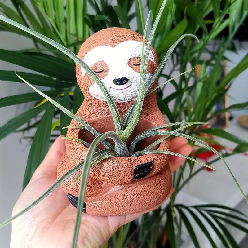 Sloth Statue Planter Pot