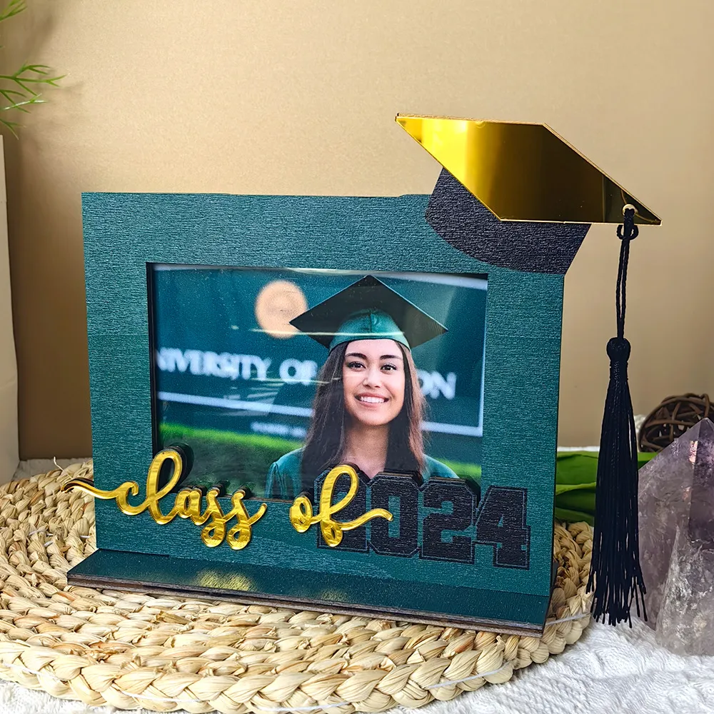 🎓2024 Graduation Photo Wooden Photo Frame Ornaments-Perfect Gift💝
