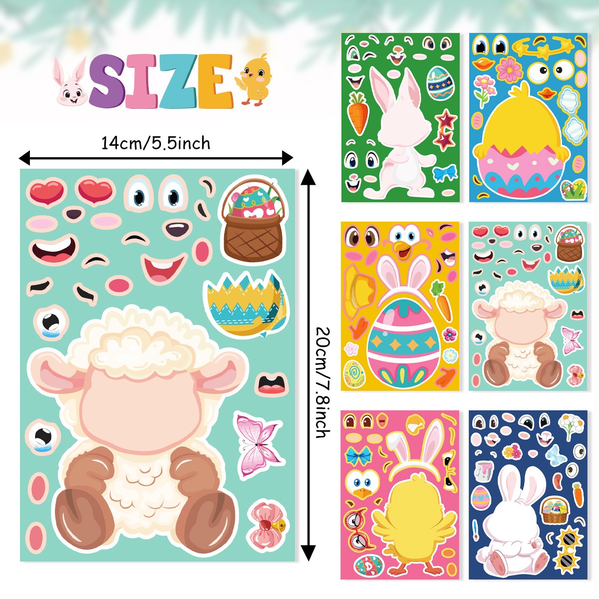 Easter Stickers for Kids Toddlers