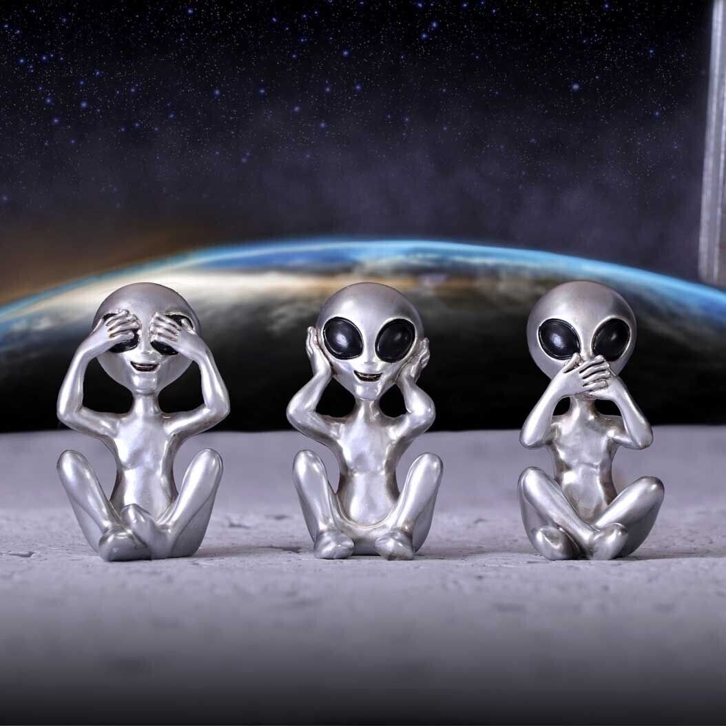 Three Wise Alien Figurines