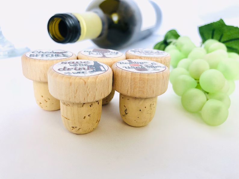 🍷Fun Saying Wine Stoppers🍷