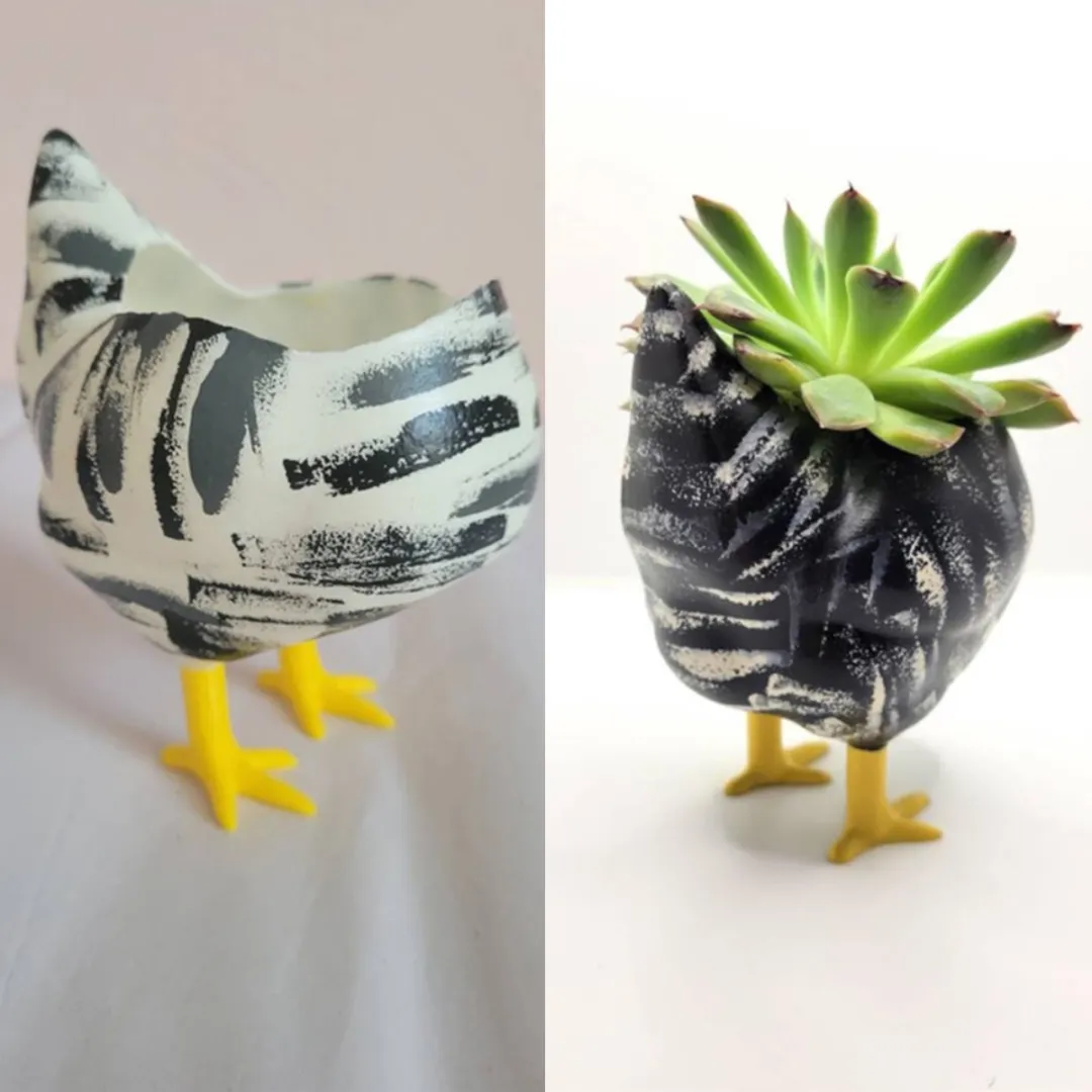 🐥Handmade Chicken Butt Planter🐥