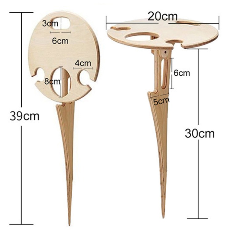 Outdoor Collapsible Wine Table