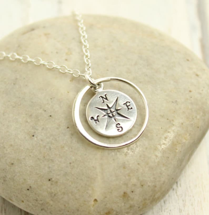 Graduation Inspirational Gift - Eternity Compass Necklace